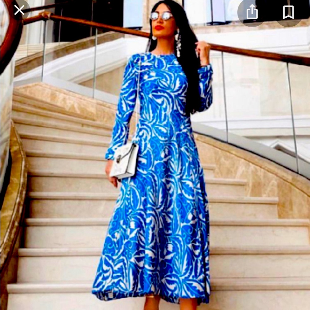 Zara midi satin dress
